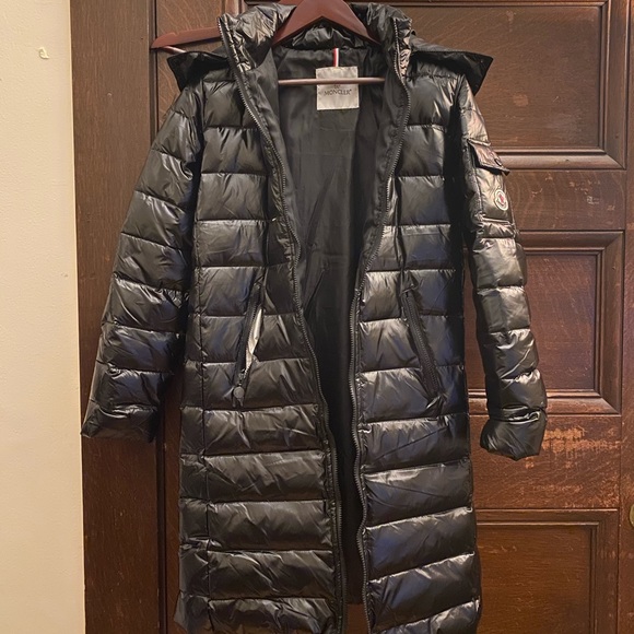 moncler moka lacquer hooded jacket